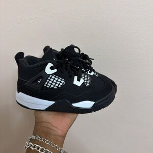 Jordan Kids Black and White Sneakers